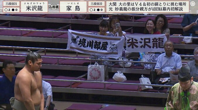 三段目二十一枚目・米沢龍（境川）