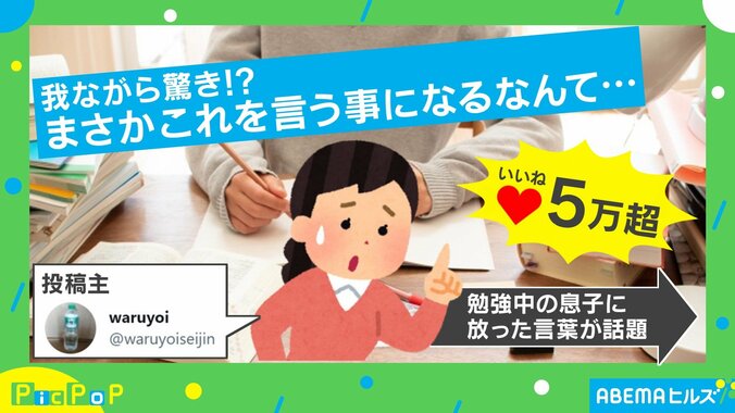 「ひー！マジかよ!!」勉強好きな息子たちに伝えた“都市伝説みたいな一言” 投稿者「声震えたかも…」 1枚目