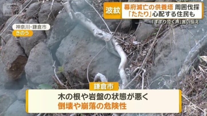 市は倒壊や崩落の危険性があるためと説明