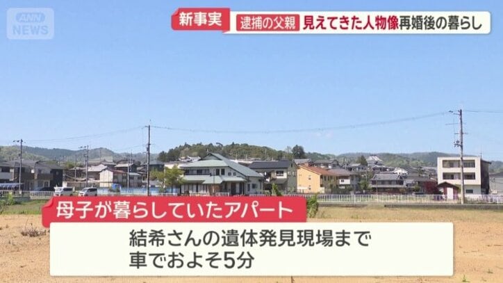 遺体発見現場まで車で約5分