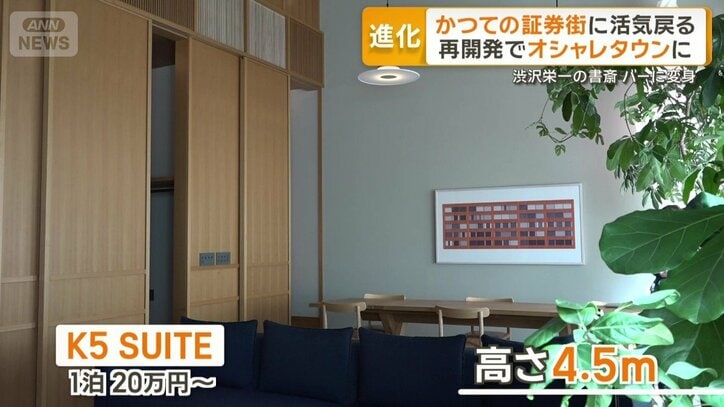 ホテル最上階の客室