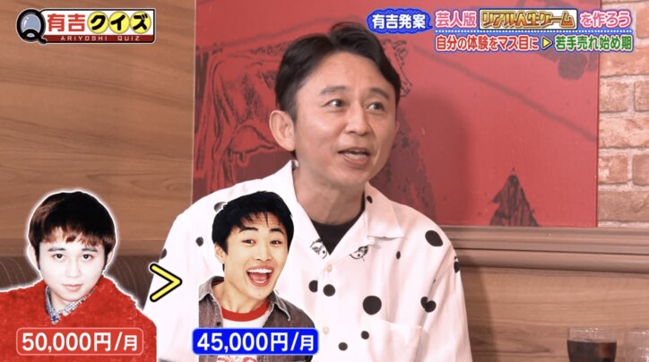 有吉弘行、太田プロダクションに所属した年の月給を告白 現在は歩合制に