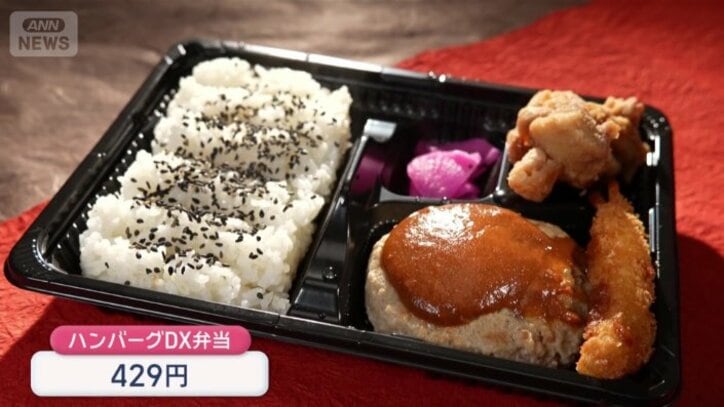 ワンコイン以下のお弁当は、現在およそ10種類