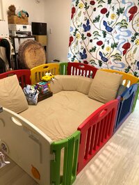 キンタロー。『ベビーサークル完成』