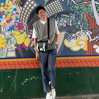 川崎麻世『褒められたGUコーディネート』