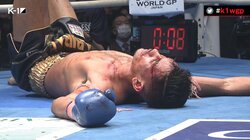 「倒れそう、でも倒れない！」実況を絶叫させた男 無念のドクターストップに“流血”大の字…グッドルーザーに賛辞の声