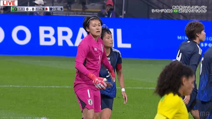 「アリソンやん！」なでしこGK山下杏也加の“片手スーパーセーブ”が「ザイオン並みの反応」「よく触った」ブラジル・サポーターも頭を抱えた瞬間 3枚目