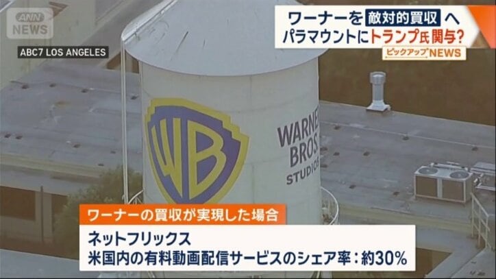 ワーナーの買収が実現した場合