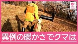 年の瀬も後を絶たないクマ被害 “異例の暖かさ”クマの活動に影響は