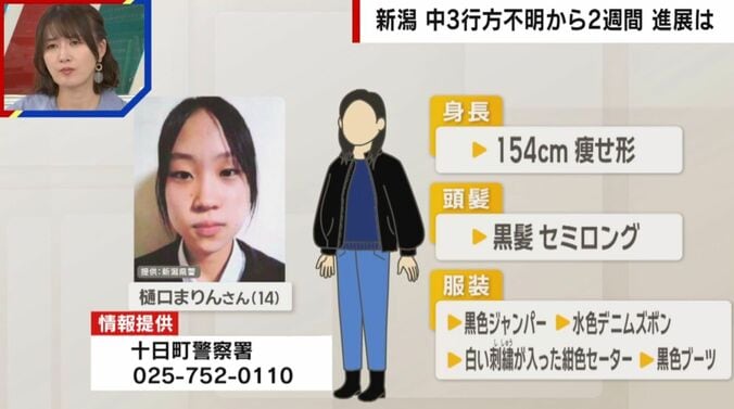 行方不明になった日の服装