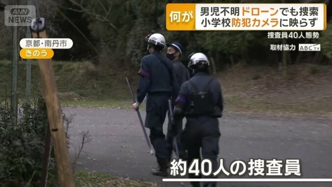 40人の捜査員が懸命に捜索