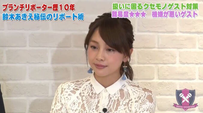 ブランチリポーター歴10年・鈴木あきえ、困ったゲストの特徴を語る 1枚目