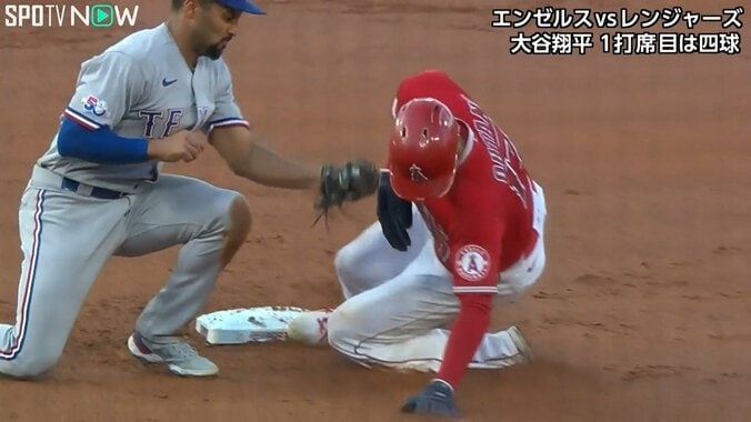 大谷翔平、今季は足裏で“ビタ止め”勢い余ってベース通過の盗塁失敗が減少 華麗で確実な絶品スライディング 1枚目