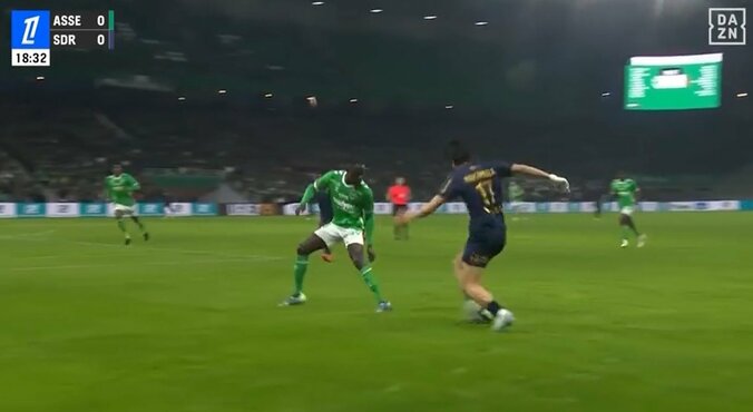 【映像】ビタ止め→高速シザース→完璧クロス