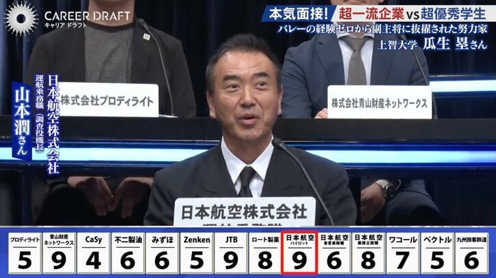 日本航空株式会社の担当者