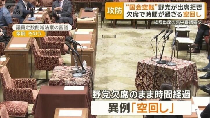 「空回し」の異例事態