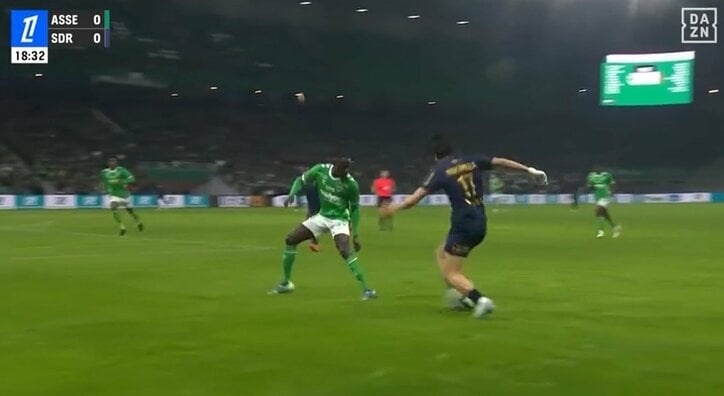 【映像】ビタ止め→高速シザース→完璧クロス