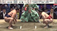 【映像】「手をついて!」行司の迫力ボイスにピリリ