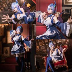 人気コスプレイヤー・プーチン、『リゼロ』レムの小悪魔風コスプレに「完璧っ！」「めっちゃ綺麗」と感嘆の声