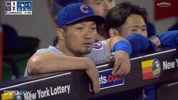 鈴木誠也がベンチスタートでも楽しそう！同僚の同点打にノリノリのダンスを披露