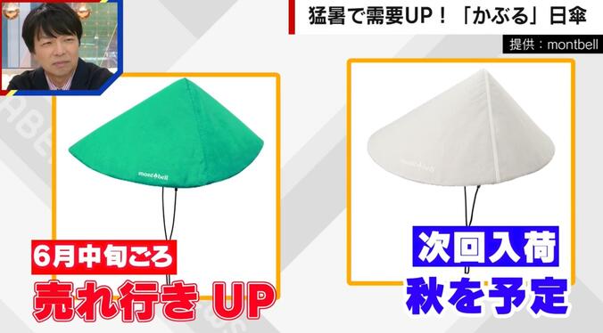 かぶる日傘のバリエーション