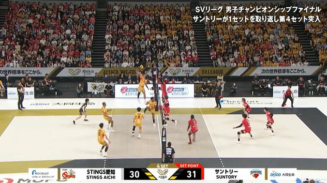 強烈スパイクを放ったデファルコ