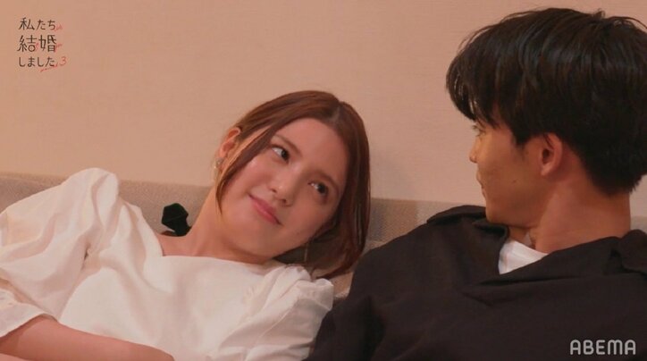 川島海荷「眠たい…」年下夫の首に手を回し…可愛すぎる甘えっぷりにスタジオ大興奮!『私たち結婚しました3』第6話