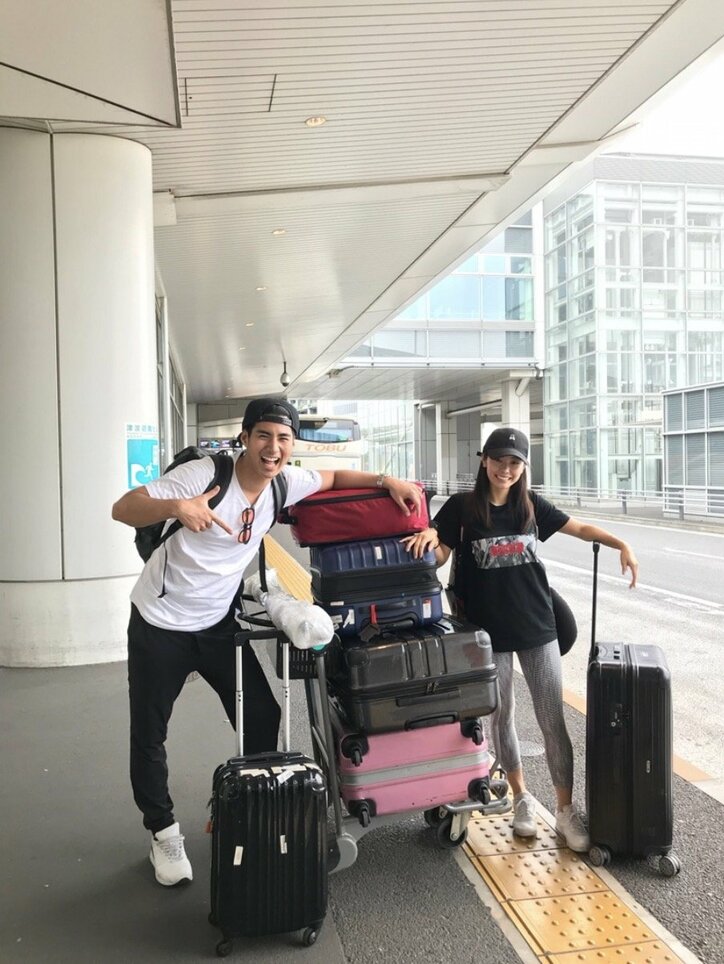 テラハ玉城大志、婚約中の彼女とLAへ引っ越し「荷物がぱないね！笑」