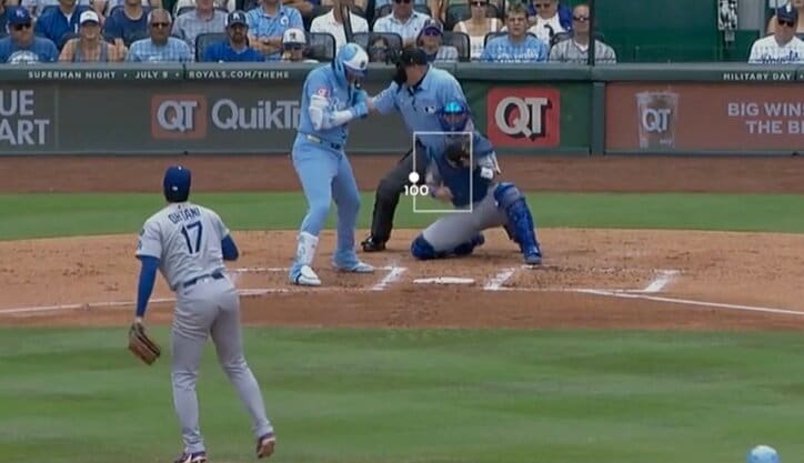 【写真・画像】ウソでしょ…？ 大谷翔平の足で“まさかの展開”「エグすぎる」 一気に急加速…とんでもないスピードで“爆速走塁”　1枚目