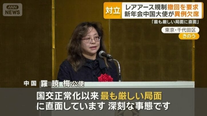 中国の羅暁梅商務公使