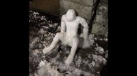 ゾッとする話題の雪景色