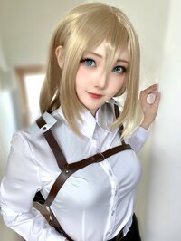 コスプレイヤー・しょこら、「進撃の巨人」クリスタに扮した美麗ショットに「実在したのか」「まさに女神！」と絶賛の嵐