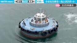 小さくて“丸いタグボート”のパワフルすぎる活躍に「カワイイ見た目なのに力持ちマッチョ！」と驚きの声