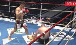 「糸が切れた人形のように沈んだ」放送席ドン引きの衝撃KO 「アゴの先端を打ち抜いた」魔裟斗も感嘆