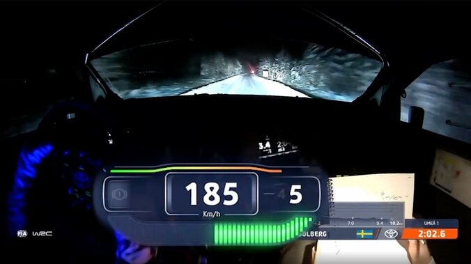 【写真・画像】「あぶねぇ」世界最速ラリーカー、豪快スライド→雪壁激突も“大激走” ぶつけてもお構いなしの猛プッシュにファン騒然　1枚目