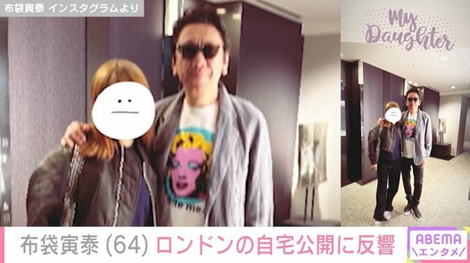 長女の肩を抱いた親子ショット