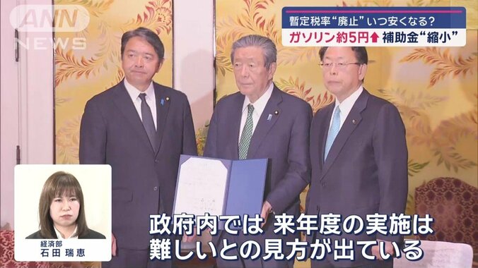 「来年度の実施は難しいとの見方」