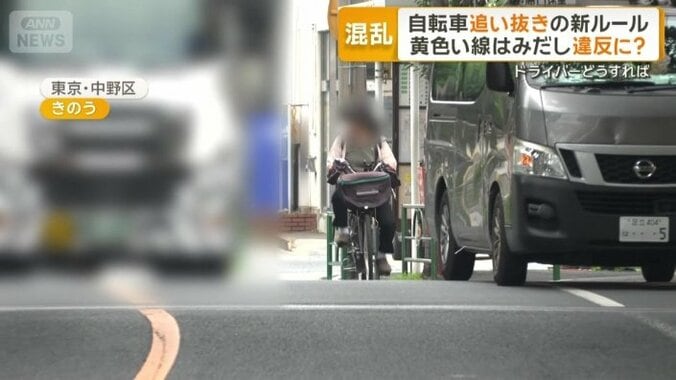 “はみ出し”禁止の黄色いセンターライン