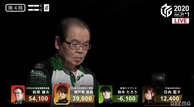 “ゴジラ”前原、アガリ6発で快勝のち笑顔満点 ファンへ「感謝しかありません」／麻雀・Mリーグ 2枚目