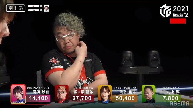 「君にはまだ早いかなぁ」松ヶ瀬隆弥“課長”の面接官顔に実況席が生アテレコ「圧迫面接じゃねえかｗ」／麻雀・Mリーグ 2枚目