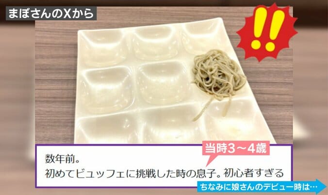 息子の“初ビュッフェ”