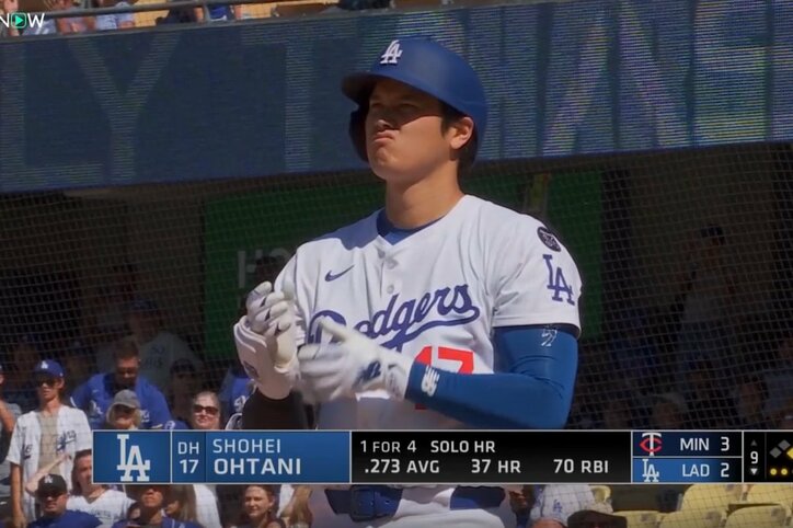 【写真・画像】ウソでしょ…？ 大谷翔平、爆速特大弾で“異変”「そらビビる」相手捕手の“被弾リアクション”が話題に「これはショック」　1枚目