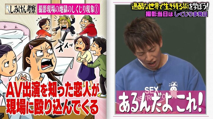 セクシー女優の恋人が現場に殴り込み…しみけんがAV撮影現場での修羅場を明かす