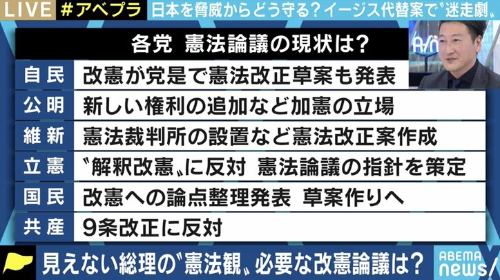 “敵基地攻撃能力”への懸念に中谷元防衛大臣「“撃たせないようにする”抑止力を持たせるのが適切ではないか」 憲法改正、対中政策との関係は…