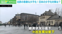 【映像】スウェーデン、デンマーク、フィンランド…激減する出生率(グラフ)