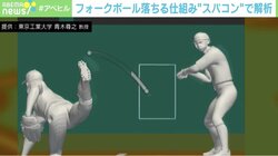 変化球“落ちる仕組み”をスパコンで解明 専門家「縫い目のあるボールで初発見」