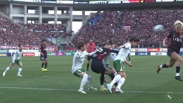 鹿島のセットプレーの本気度よ」柴崎岳の高速クロス→鈴木優磨の
