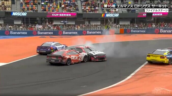 【写真・画像】何が起きた？シボレーが「目の前に突然現れた」「当てられて回されてしまった」まさかの展開で避けきれず激突　1枚目