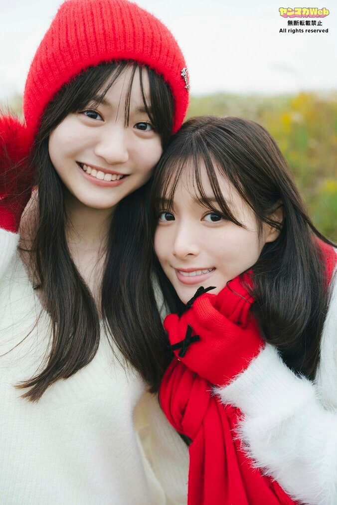 ミスマガ“2024＆2025”グランプリ 葉月くれあ＆永岡ゆきねのコラボグラビア ヤンマガWebカット公開 2枚目