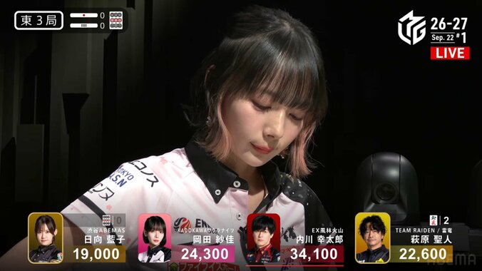 赤、切っていいの…？岡田紗佳、悩む美しき横顔